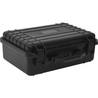 👉 Flightcase zwart PP draagbaar 47x36x18 cm 8720845724450