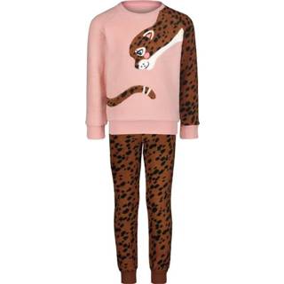 👉 Kinder pyjama polyester bruin girl kinderen HEMA Fleece Cheeta (bruin) 8720354423639 8720354423684 8720354423677