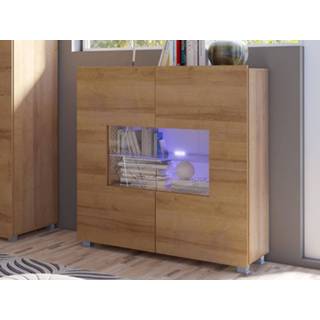 👉 Commode gouden eik CABALINA 2 deuren zonder led 5400943280043