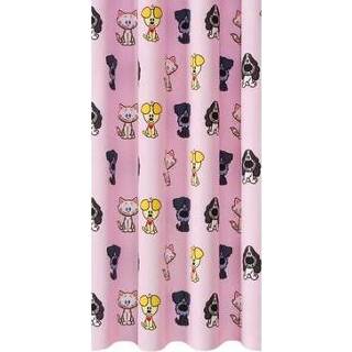 👉 Gordijnstof roze polyester Woezel & Pip - lichtroze 150 cm Leen Bakker 8714901652047