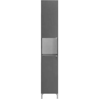 👉 Badkamerkast grijs MILAAN 2D 182X32X33 CM - Leen Bakker 8714901554495