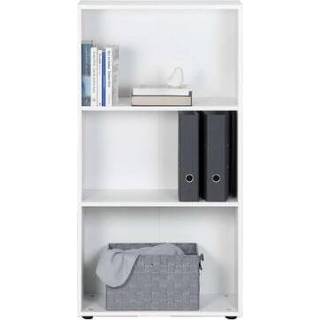 👉 Boekenkast wit hout Rome - 115x60x30,4 cm Leen Bakker 4003944070302