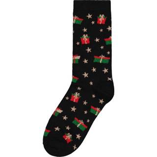Kerst sokken polyester zwart vrouwen HEMA Dames Glitter Pakjes (zwart) 8720354505335 8720354505342