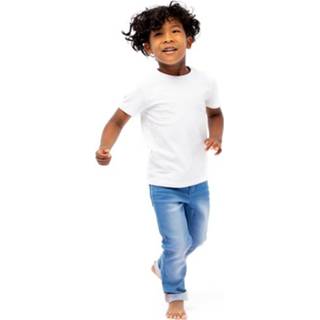 Kinderbroek blauw elastaan boy middenblauw kinderen HEMA Kinder Broek Jogdenim Skinny Fit (middenblauw) 8720354514795 8720354514764 8720354516454 8720354514825