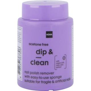 👉 Make-up remover unisex HEMA Nailpolish Dip & Clean - 75 Ml 8718537367306