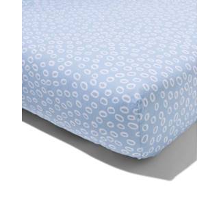 👉 Hoeslaken katoen unisex kinderen blauw HEMA Kinder Zacht 90x200 Met Bubbels 8720354467923