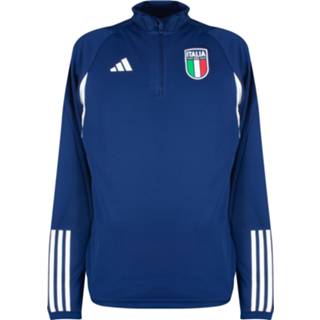 👉 Training sweater l m Navy Blauw Italië 1/4 Zip 2022-2023 - 4066752740485 4066752740430