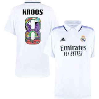 👉 Shirt XXL XXXL wit Real Madrid Thuis 2022-2023 + Kroos 8 (Common Goal Bedrukking) -