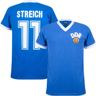 👉 Voetbalshirt l XXL m s XL blauw DDR Retro WK 1974 + Streich 11 -
