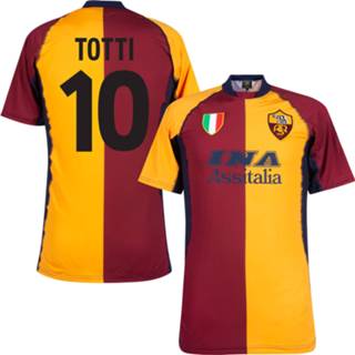 👉 Voetbalshirt l s m XL XXL oranje AS Roma Retro 2001-2002 + Totti 10 - 5059067764788 5059067781396 5059067785141