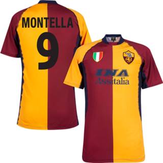 👉 Voetbalshirt m XL l XXL s oranje AS Roma Retro 2001-2002 + Montella 9 -