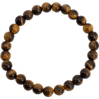 👉 Edelsteen armband tijgeroog groot bruin mannen Heren (8mm, 21 cm) 7421128617155