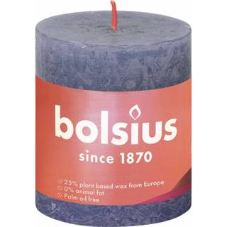 👉 Blauw Bolsius shine rustiekkaars 80/68 twilight blue 8717847146571