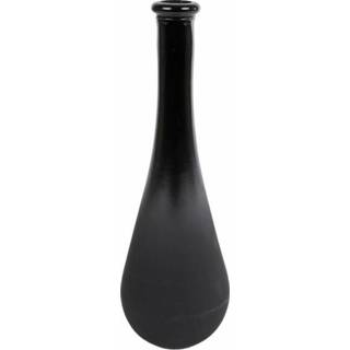 👉 Vaas zwart glas Lagrima L mat/glanzend 8x8x25cm 8713219465844