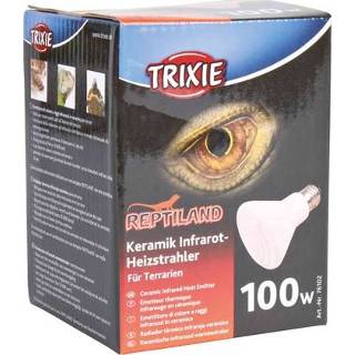 👉 Keramische Trixie reptiland infrarood warmtestraler 7,5x7,5x10 cm 100 watt 4011905761022