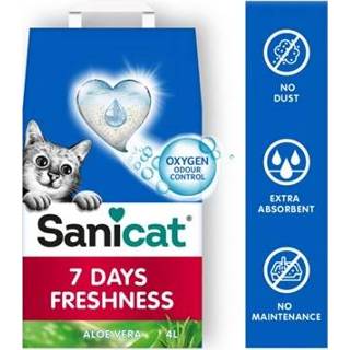 👉 Kattenbakvulling Sanicat 7 days aloe vera 4 ltr 8411514806033