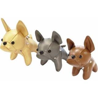 👉 Sleutelhanger bruin leer Croci big bully 14 cm 8023222249028