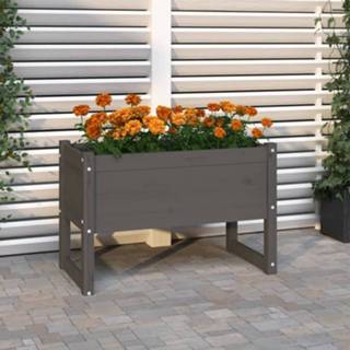 👉 Plantenbak grenenhout 78x40x52 cm massief honingbruin 8720287206170