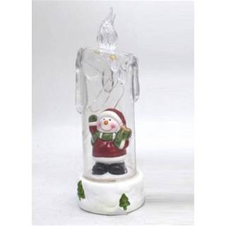 👉 Kaars LED met 4 leds - zwaaiende kerstpop 19 x 6 cm 8430540788977