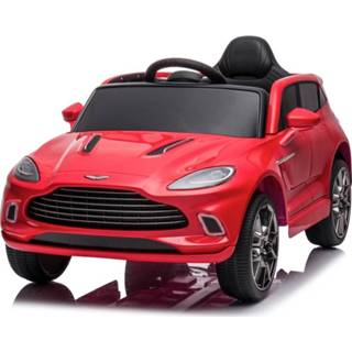 👉 Elektrische kinderauto leder kinderen Aston Martin 12v met rubberen banden, zitje en meer!