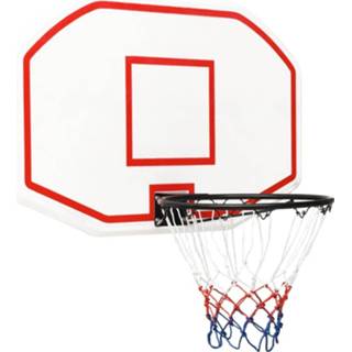 👉 Basketbalbord wit 109x71x3 cm polyetheen 8720287110545