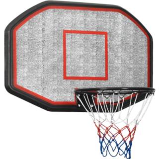 👉 Basketbalbord zwart 109x71x3 cm polyetheen 8720287110576