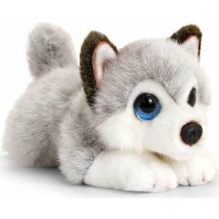 👉 Honden knuffel pluche kinderen grijs witte Keel Toys grijs/witte Husky 25 cm