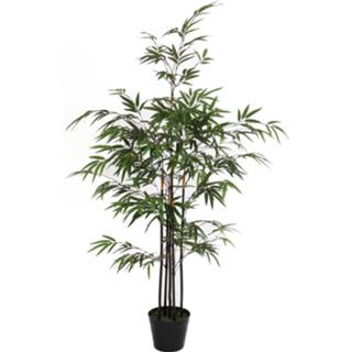 👉 Struik bamboe kunstplant staand 120 cm - Grote huis/kantoorplant