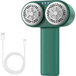 👉 Make-up remover blauw Fabric Shaver Clothes Lint Electric Fuzz Pill with Blue Light Dual-Head 3 Shaving Modes Portable USB Rechargeable Hair Ball Trimmer for Sweeter Couch Coat Scarf Furniture Felt Cap