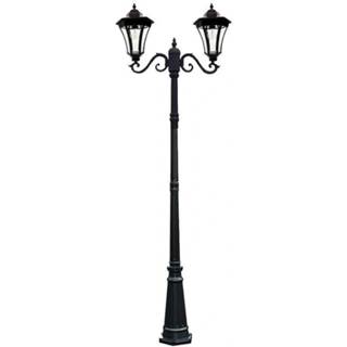 👉 Lantaarn Solar 3-lichts sheffield hoog op zonne energiesolar 2-lichts met filament led lamp