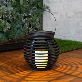 👉 Lantaarn small Solar basket rotanlook lamp op zonne energiesolar led 8719699963979