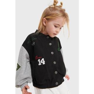 Bomberjacket kinderen Alix Mini Kids Knitted Sweat Bomber Jacket