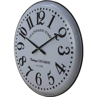 👉 Wandklok wit metaal Romeins ø62cm 8720246322392