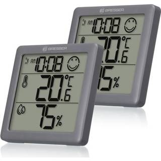 👉 Hygrometer BRESSER Climate Smile thermo- / set van 2 4007922077024