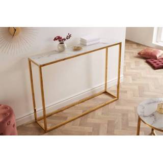 👉 Sidetable wit goud Elegance 110cm - 42171 4251854724024