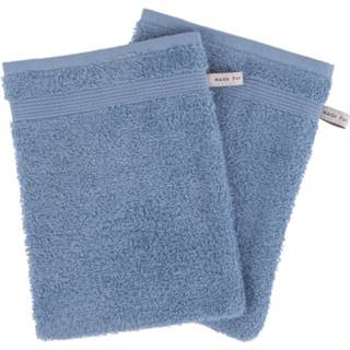 👉 Washandje blauw Clarysse Washand Mila 400 gram Blue - 2 stuks