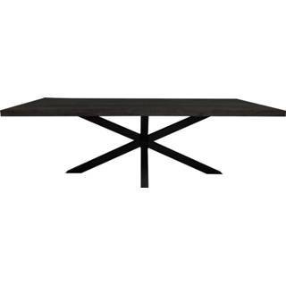 👉 Eettafel zwart Eetkamertafel Denver Black | Rechthoek 300 cm STF-521 8720589851597