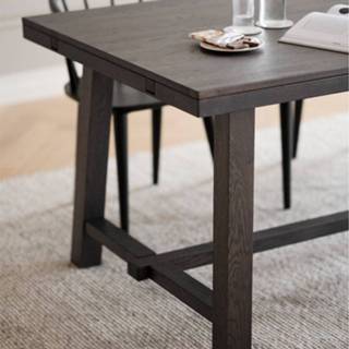 👉 Eettafel bruin houten Brooklyn verlengbare donkerbruin - 220 x 95 cm 7340126517215