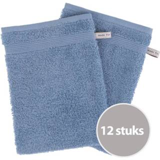 👉 Washandje blauw Clarysse Washand Mila 400 gram Blue - 12 stuks 5901453743139