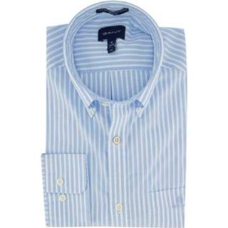 👉 Over hemd blauw Regular Fit overhemd gestreept