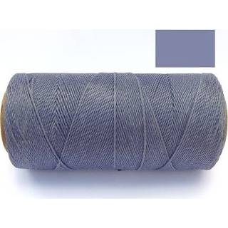 Leisteen blauw polyester active Macrame Koord - / SLATE BLUE Waxed Cord Klos 914 cm 1mm dik
