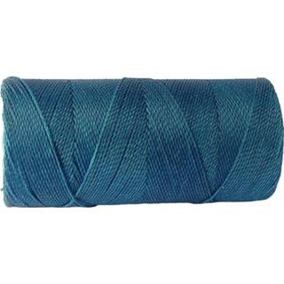 👉 Klos blauw teal polyester active Macramé Koord - PETROL / BLUE #228 Waxed Cord ca. 173mtr 1mm Dik 8720937105280