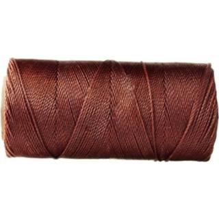 👉 Klos polyester active Macramé Koord - KOPER / COPPER #25 Waxed Cord ca. 173mtr 1mm Dik 8720153601924