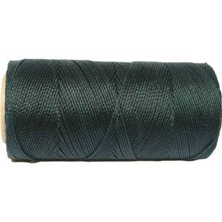 👉 Klos groen donkergroen polyester active Macramé Koord - BOS / DARK FOREST GREEN #202 Waxed Cord ca. 173mtr 1mm Dik 8720937105372