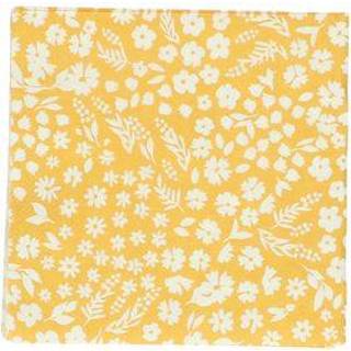 👉 Servet geel papier klein active Servetten, papier, bloemen, geel, 8720687820228