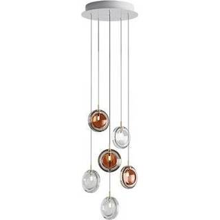 👉 Lens glas oranje Bomma 6 pcs Hanglamp - 3x Amber Helder