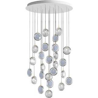 👉 Lens blauw glas Bomma 26 pcs Round Hanglamp - 13x Helder