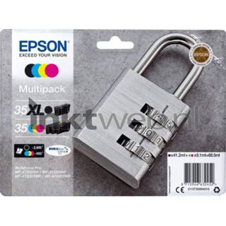 👉 Zwart Epson 35XL / 35 Multipack en kleur 8715946632452