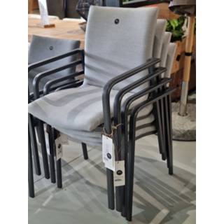 👉 Terrasstoel grijs active SUNS tuinmeubelen Anzio tuinstoel 4x | Light grey Sale 50% korting 6013709181189