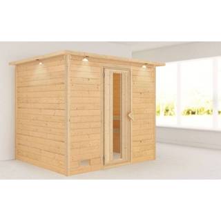 👉 Karibu | Sauna Sonara met Dakkraag Energiesparend 4010090758206